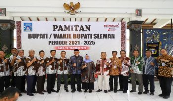 Bupati Kustini berpamitan pada jajaran Pemkab Sleman