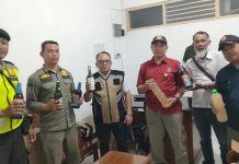 Satpol PP Gunungkidul Sita 121 Botol Minuman Keras Ilegal