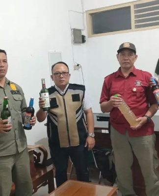Satpol PP Gunungkidul Sita 121 Botol Minuman Keras Ilegal